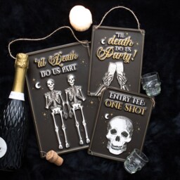 One Shot Entry Fee Metal Sign For Fun Events - White - thumbnail 2