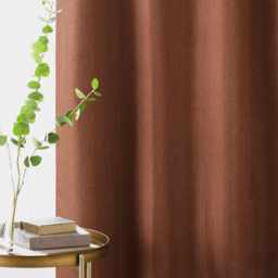 Moon Premium Thermal Blackout Eyelet Curtain Pair - Orange / 137cm / 168cm - thumbnail 2