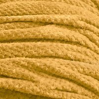 Waffle Honeycomb Mink Throw - Ochre Yellow / 240cm - thumbnail 1
