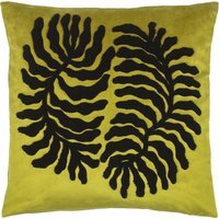 Maldive Botanical Velvet Tufted Cushion - Moss - image 1