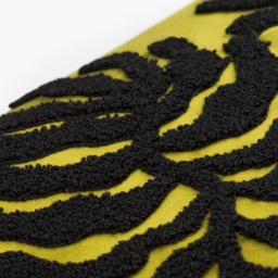 Maldive Botanical Velvet Tufted Cushion - Moss - thumbnail 2