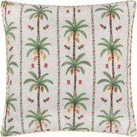 Okara Palm Printed Cushion - Multicolour / 80 Feather 20 Polyester