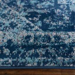 Traditional Medallion Living Area Rug - Navy Blue / 150 x 80cm - thumbnail 5