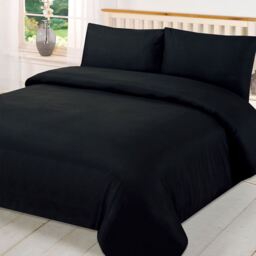 Plain Dyed Bedding Set - Black / Single - thumbnail 2