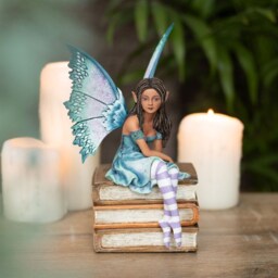 Amy Brown Book Fairy Figurine Collectible Display Piece - Brown - thumbnail 2