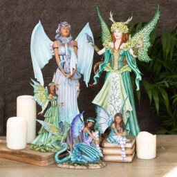 Amy Brown Book Fairy Figurine Collectible Display Piece - Brown - thumbnail 3