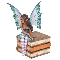 Amy Brown Book Fairy Figurine Collectible Display Piece - Brown - thumbnail 5