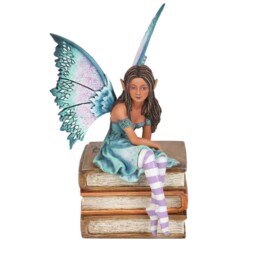 Amy Brown Book Fairy Figurine Collectible Display Piece - Brown - thumbnail 4