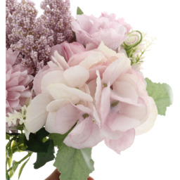 Silk Artificial Flowers for Home Decoration - Light Purple - thumbnail 5