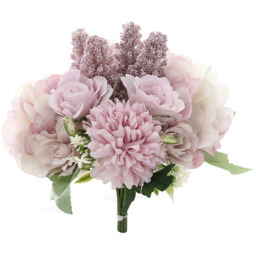 Silk Artificial Flowers for Home Decoration - Light Purple - thumbnail 2