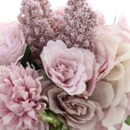 Silk Artificial Flowers for Home Decoration - Light Purple - thumbnail 4