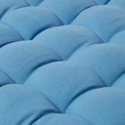 Homescapes Garden Bench Cushion Luxury Cotton Indoor Outdoor Bench Pad - Airforce Blue / 143cm - thumbnail 3