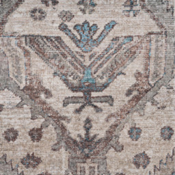 Grey Distressed Washable Area Rug - Beige Grey / 160cm x 230cm - thumbnail 4
