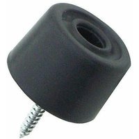 Pack of 2 Swish Rubber Door Stops and Wall Protectors - Black