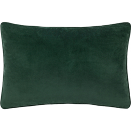 Chuan Tranquil Panda Velvet Cushion - Emerald / Feather - thumbnail 2