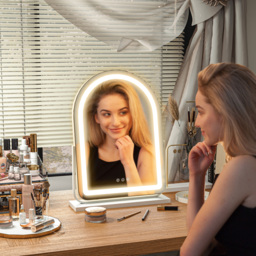 HOMCOM LED Vanity Mirror with Lights 3 Colour - White / 43cm - thumbnail 4