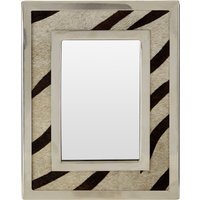 Kensington Townhouse 4in x 6in Zebra Design Photo Frame - Black & Natural