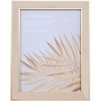 Gold Edge Velvet Photo Frame - Neutral / 16 x 12 inch