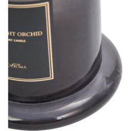 Midnight Orchid Bell Jar Candle - Black - thumbnail 5