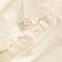 Egyptian Cotton Duvet Cover with Pillowcase - Cream / Double - thumbnail 3