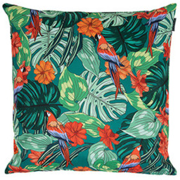 Parrot Print Outdoor Cushion (Set of 2) - Green - thumbnail 4