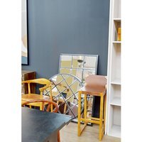 Adelere Entwined Silver Swirl Wall Mirror - Black