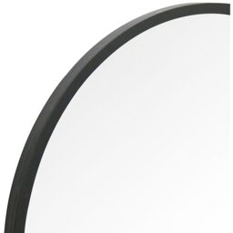 The Circulus Black Circular Garden Wall Mirror - Black / 80cm - thumbnail 5