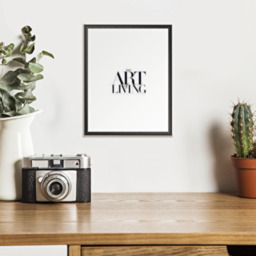 Elegance in every sip wall art framed - Black and white - thumbnail 3