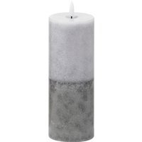 Luxer Collection Natural Glow 3x8 Stone LED Candle - Stone