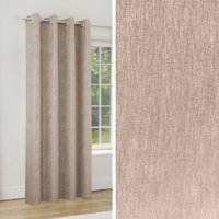 Knightsbridge Sand Blackout Chenille Eyelet Curtains - Sand / 168cm / 214cm - thumbnail 1