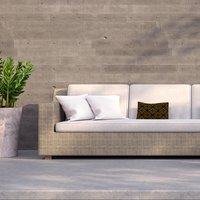 Pakistan Mosaic Paint Outdoor Cushion - Brown