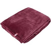 Extra Soft Warm Large Luxury Thermal Fleece Throw Blanket - 180 x 200 cm - Cherry