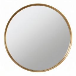 Round Mirror Gold Wall Mirror Aluminium Frame Deep Frame - Gold - thumbnail 3