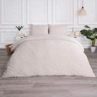 Geo Seersucker Duvet Set - Natural / Double - thumbnail 1