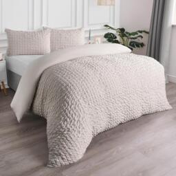 Geo Seersucker Duvet Set - Natural / Double - thumbnail 2