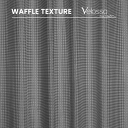 Classic Waffle Blackout Curtain Pair - Silver / 90in / 90cm - thumbnail 4