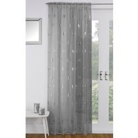 Birch Panel Curtain - Silver / 122cm