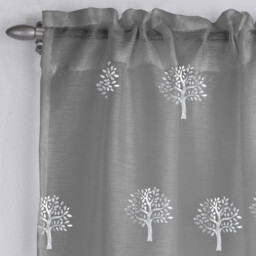 Birch Panel Curtain - Silver / 122cm - thumbnail 2