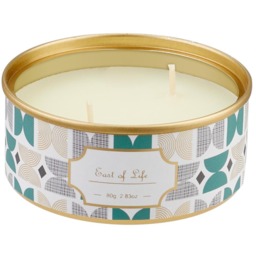 Soy Wax Scented Candle in Tin - White - thumbnail 3