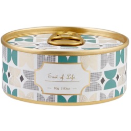 Soy Wax Scented Candle in Tin - White - thumbnail 2