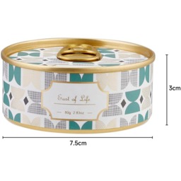 Soy Wax Scented Candle in Tin - White - thumbnail 4