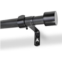 Extendable Metal Curtain Pole Kit - Matt Black / 77 - 150 cm / 1 - thumbnail 1