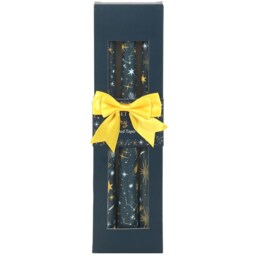 Set of 3 Starry Night Taper Candles - Navy Blue - thumbnail 5