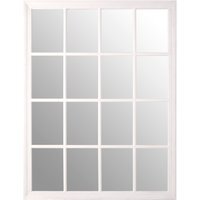 Marcia Hammered Gold Wall Mirror - White
