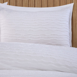 Marina Tufted Duvet Set - White / Double - thumbnail 2