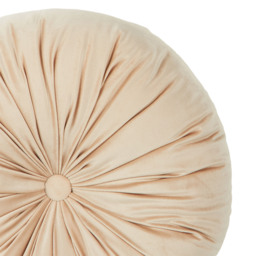 Round Velvet Cushion - Mink - thumbnail 4