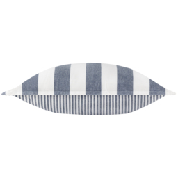 Hayle Cotton Outdoor Cushion - Navy - thumbnail 4