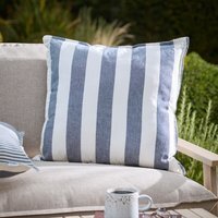 Hayle Cotton Outdoor Cushion - Navy - thumbnail 1
