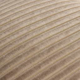 Savoy Stripe Cut Velvet Cushion - Mink / Feather - thumbnail 5