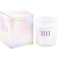 1111 Angel Number Opalite Crystal Candle For Positive Energy - White - image 1